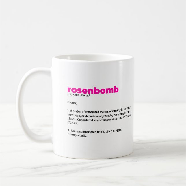 Tasse zur Definition von Rosenbomben (Links)