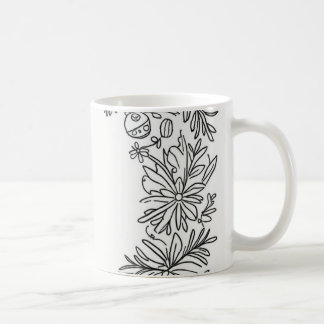 Tasse zur Dekoration von Blume
