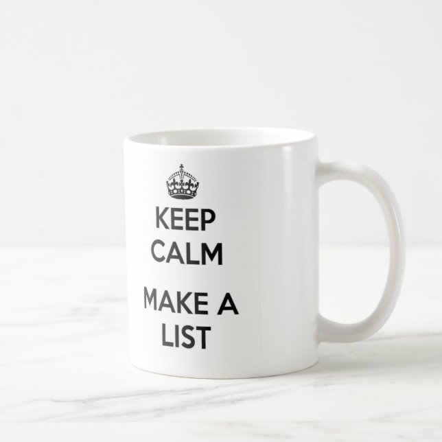 Tasse zur Erstellung der Liste Behalten (Rechts)