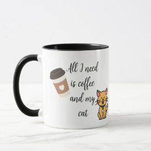 Tasse zur Kaffee- und Cat Keramik