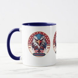 Tasse zur Keramik der amerikanischen Adlerflagge