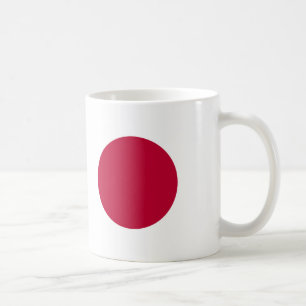 Tasse zur Keramik der japanischen Flagge