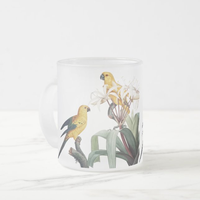 Tasse zur Liebe von Vögeln (Vorderseite Links)
