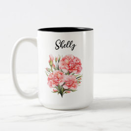 Tasse zur personalisierten Blume - Individuelle Na