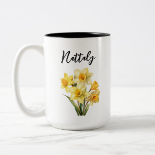 Tasse zur personalisierten Blume - März