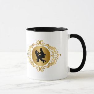 Tasse zur Silhouette von personalisierten Zahnärzt