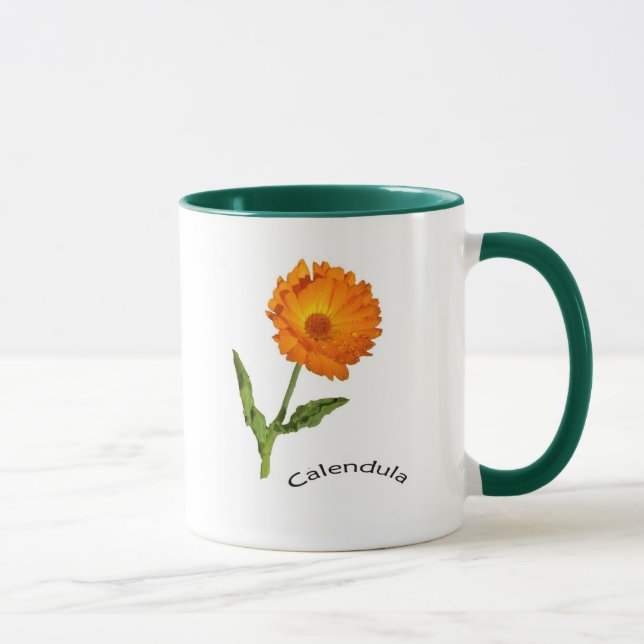 Tasse - Zwei Calendula-Blume (Rechts)