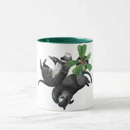 Tasse| Zwei Katzen liegen bei einer Pflanze Tasse