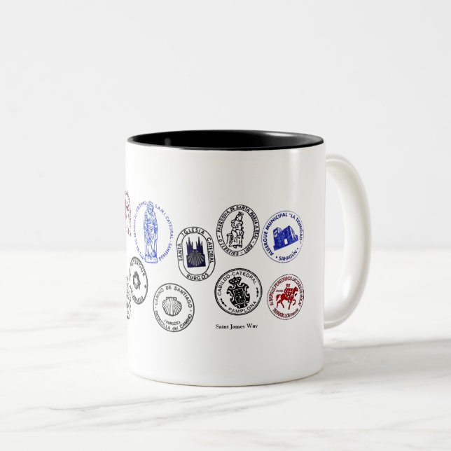 Tasse Zwei Töne Saint James Way (VorderseiteRechts)