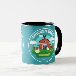 Tasse-Zwei-Tonen-Hühnerfarm Tasse