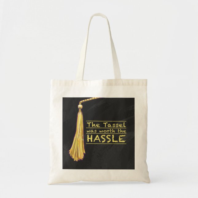 Tassel Hassle Gold Tragetasche (Vorne)