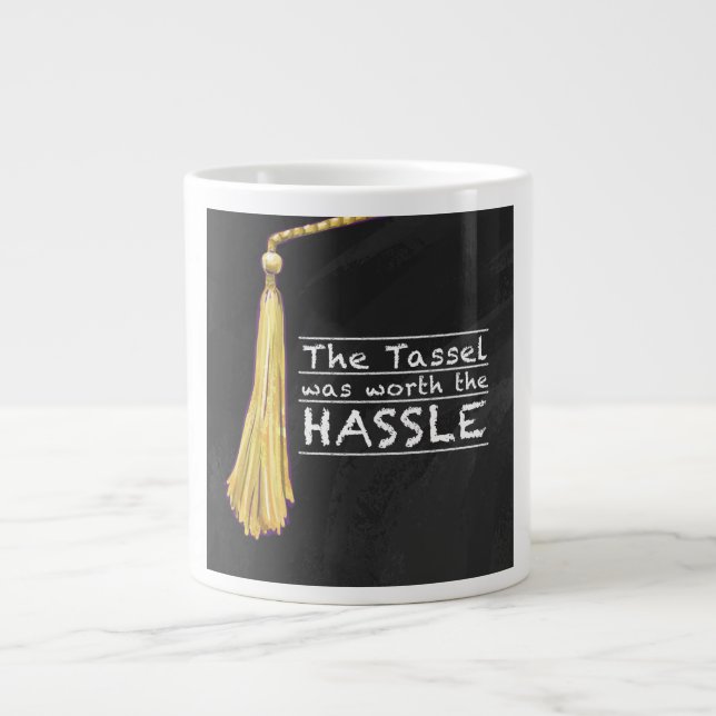 Tassel Hassle Silver Jumbo-Tasse (Vorderseite)