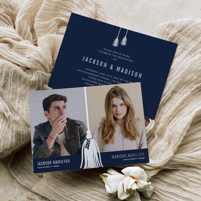 Tassel Joint Foto Graduation Party 2025 Folieneinladung (Von Creator hochgeladen)