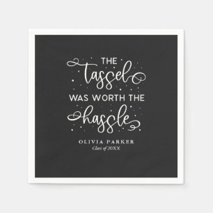 Tassel war die Hassle Graduation Party wert Serviette