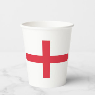 Tassen auf englischer Flagge Pappbecher