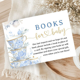 Tassen-Baby-Party Bücher für Baby Blau Junge Begleitkarte