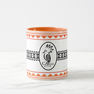 Tassen-Combo Tribal Kagu-Stil orange Tasse