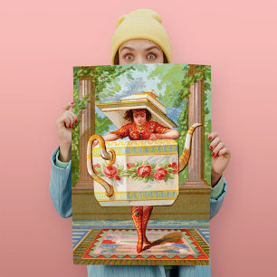 Tassen-Darlings-Tea-Time-Kunstprint Poster