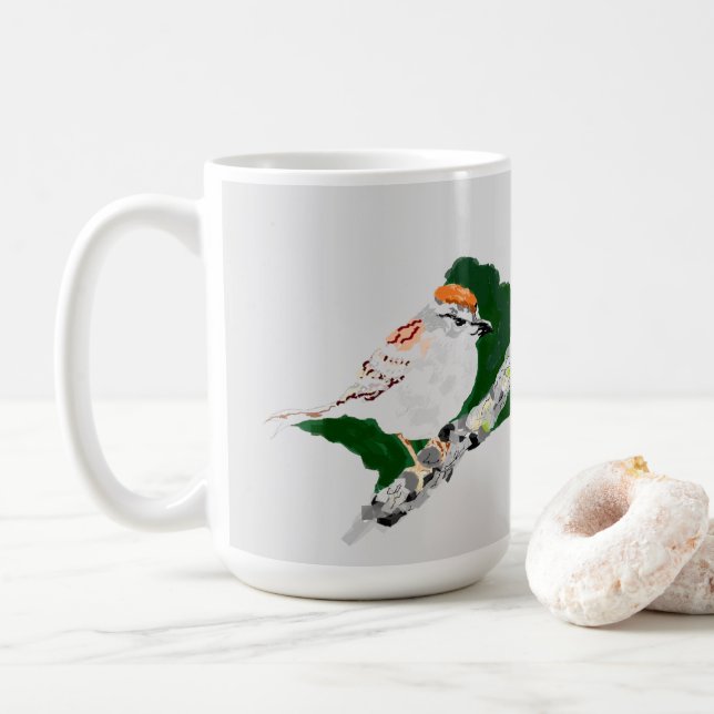 Tassen  : Ein Spatz (Mit Donut)