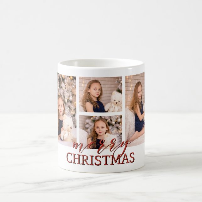 TASSEN-Geschenkidee Foto der frohen Weihnachten Kaffeetasse (Mittel)