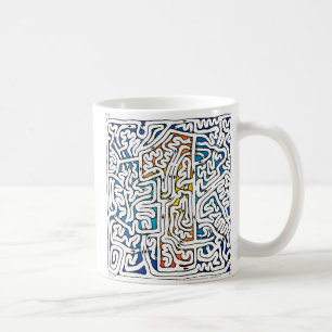 Tassen-Labyrinth eins Kaffeetasse