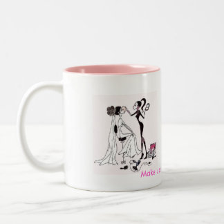 Tassen-Make-up Zweifarbige Tasse