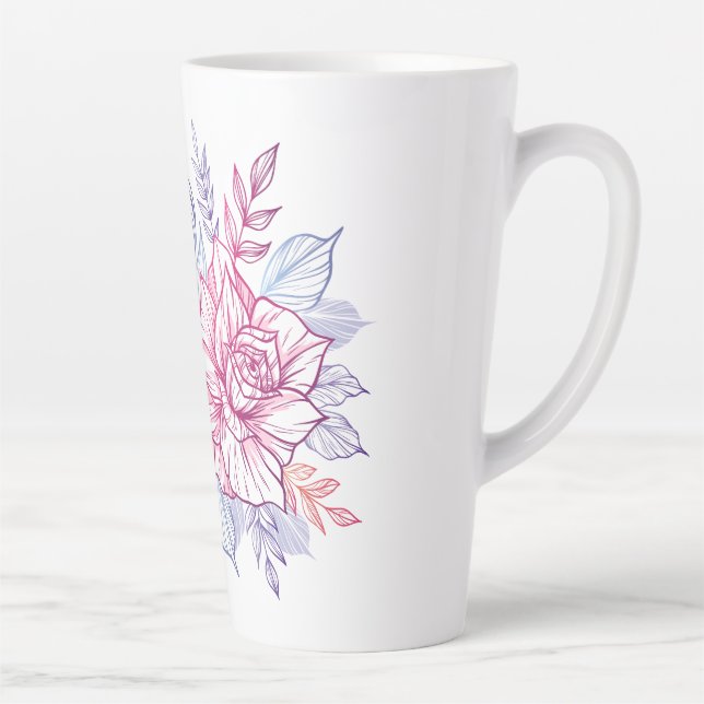Tassen mit Blumenstrauß (Rechts)