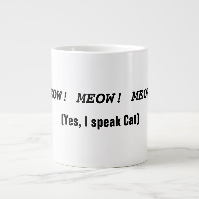 Tassen mit lustigem Katzen-Thema (Vorderseite)