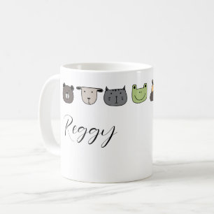 Tassen mit Tiergesichtern personalisieren