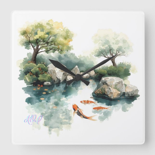 TASSEN QUADRATISCHE WANDUHR (Vorderseite)