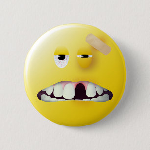 Tassen-Schuss-Gesicht Button