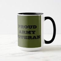 Tassen-stolzer Armee-Veteran
