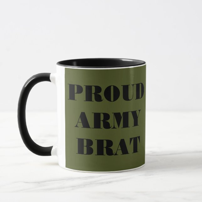 Tassen-stolzes Armee-Gör Tasse (Links)