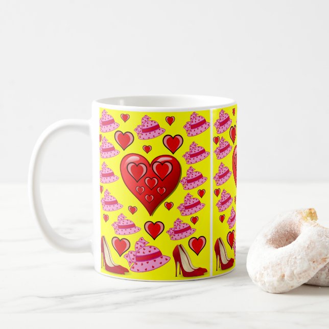 Tassen Valentinstage (Mit Donut)