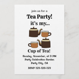Tassencafetasse Es ist meine Tasse Tee Party Einladung