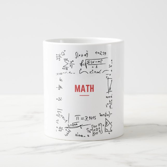 Tassencaffeeprobe math académie Schule  Jumbo-Tasse (Vorderseite)