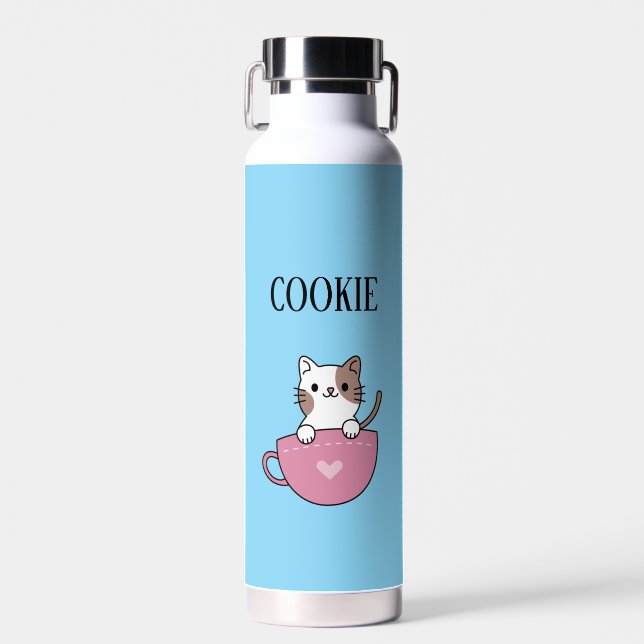 Tassencatze personalisiert  trinkflasche (Vorne)
