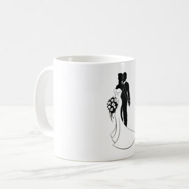 Tassenhochzeit Kaffeetasse (Vorderseite Links)