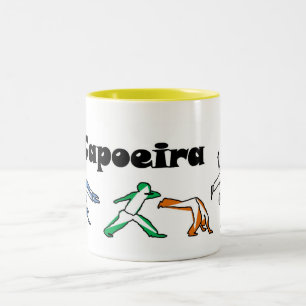 Tassenkaffeechai-Tee capoeira Techaxt Zweifarbige Tasse
