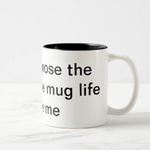 Tassenlebenverbrecherleben Zweifarbige Tasse