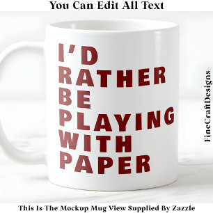 Tassenliebhaber-Mug, Benutzerdefinierte Papier-Quo Kaffeetasse