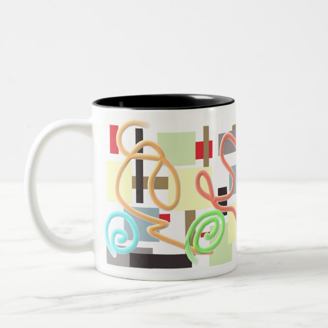 Tassenmuster Zweifarbige Tasse (Links)
