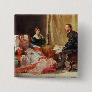 Tasso und Elenora D'Este Button