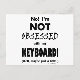 Tastatur, besessen postkarte