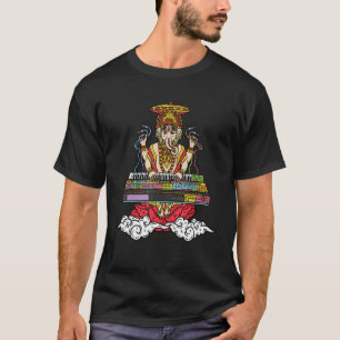 Tastatur-DJ-Ausrüstung Ganesha mit Synthesizer Pla T-Shirt