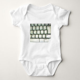 Tastatur für Schreibmaschine Baby Strampler