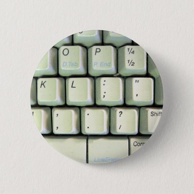 Tastatur für Schreibmaschine Button (Vorderseite)