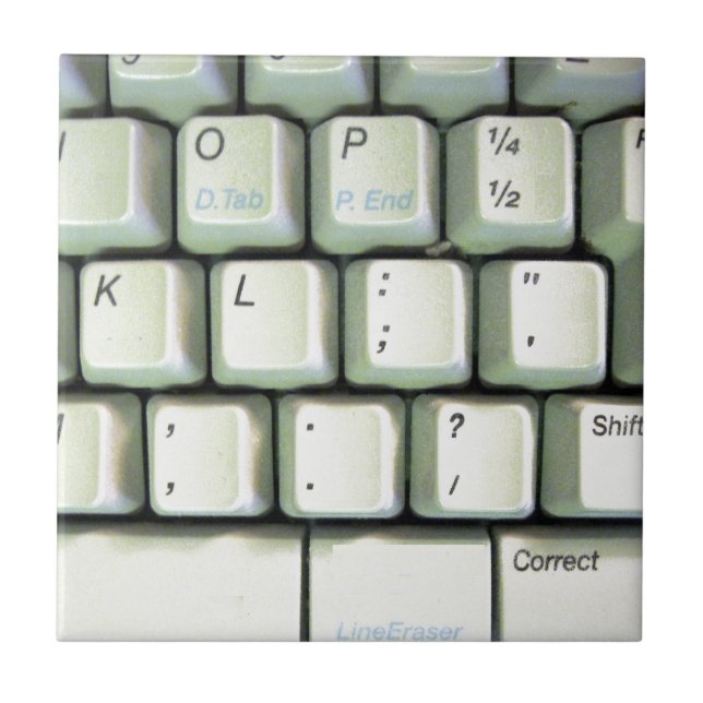 Tastatur für Schreibmaschine Fliese (Vorderseite)