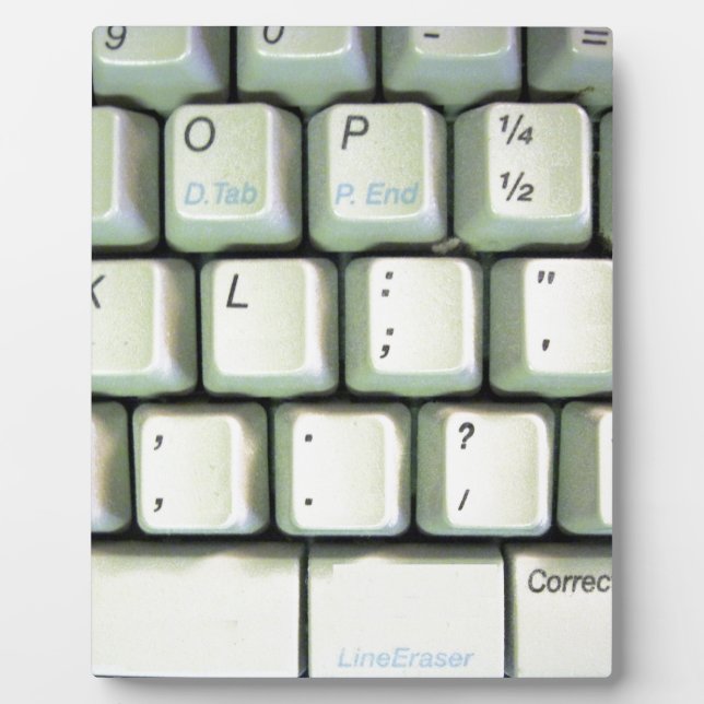 Tastatur für Schreibmaschine Fotoplatte (Vorderseite)