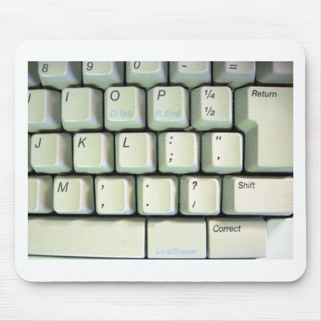 Tastatur für Schreibmaschine Mousepad (Vorne)